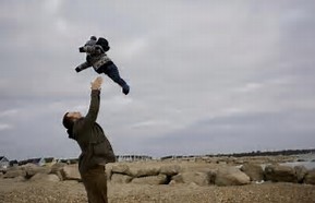 Parent Tossing Child